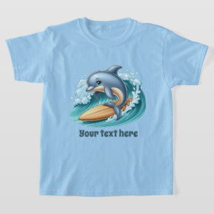 Cool dolphin add text pool unisex T-Shirt