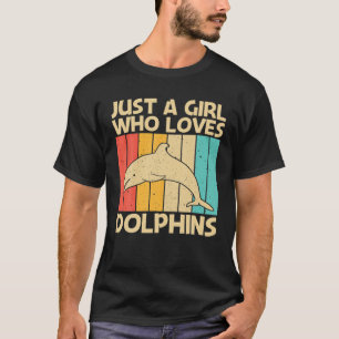 Cool Dolphin Design For Girls Mom Ocean Animal Dol T-Shirt