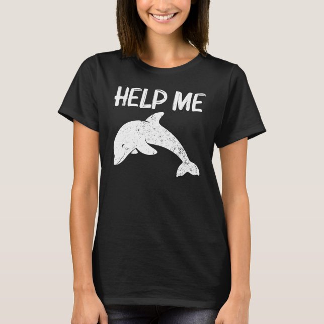 Cool Dolphin For Men Women Bottlenose Dolphin Anim T-Shirt (Front)