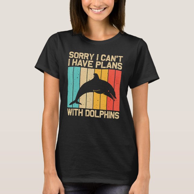 Cool Dolphin For Men Women Dolphins Beluga Whale S T-Shirt (Front)