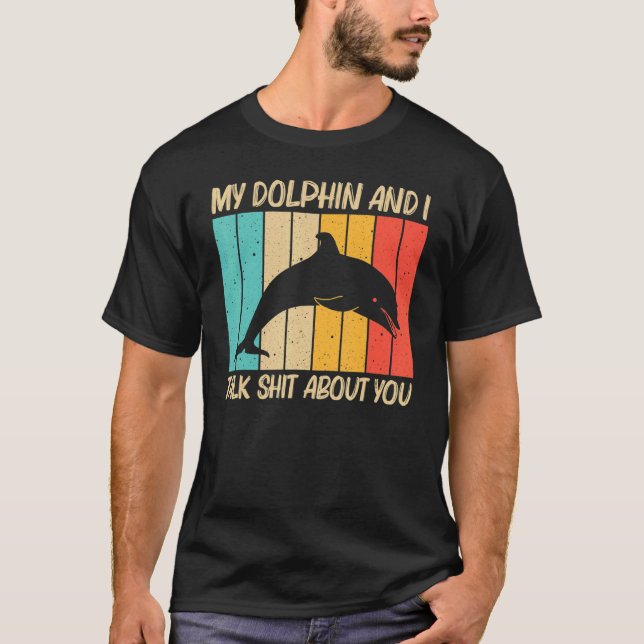 Cool Dolphin For Men Women Dolphins Beluga Whale S T-Shirt (Front)