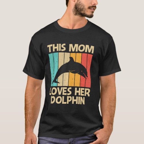 Cool Dolphin For Mom Mother Dolphins Beluga Whale  T_Shirt