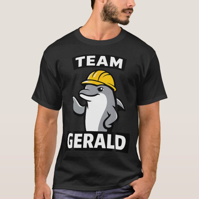 Cool Dolphin Funny Team T-Shirt (Front)