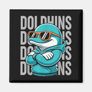 Cool Dolphin Gift For Men Women Boys Girls Kids Magnet
