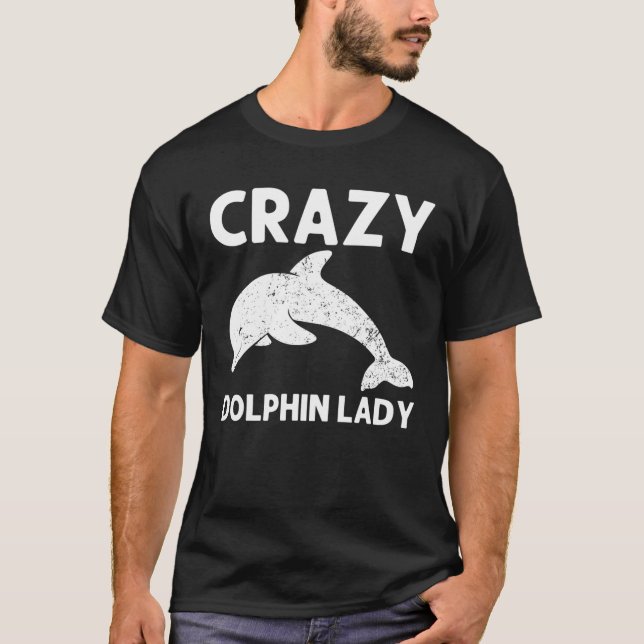 Cool Dolphin Gift For Women Mom Bottlenose Dolphin T-Shirt (Front)