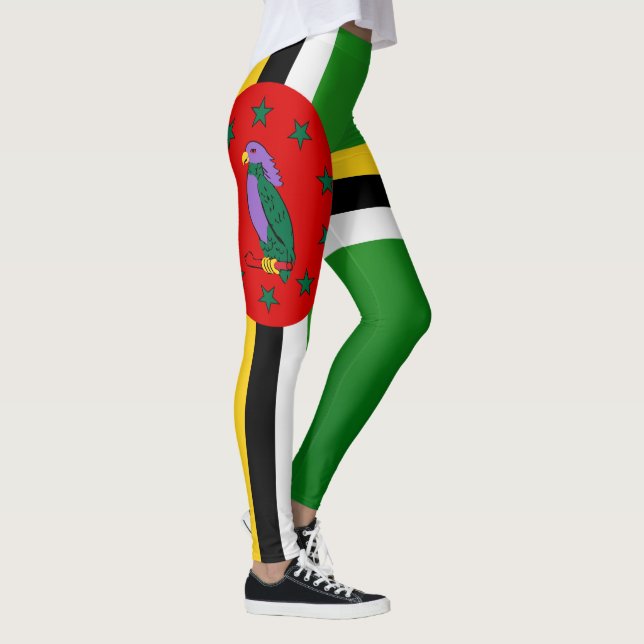 Cool Dominica Flag Fashion Leggings (Right)