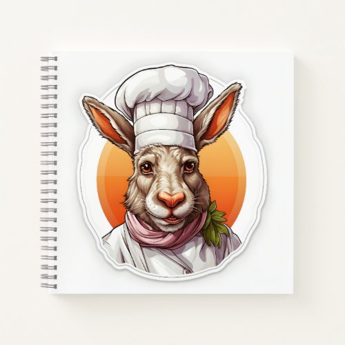 Cool Donkey Chef Funny Adorable Farm Animal  Notebook