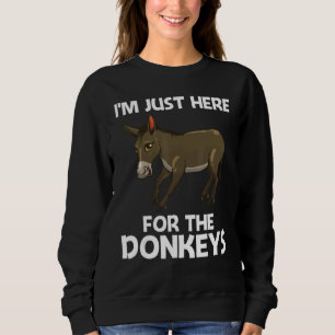 Cool Donkey For Men Women Mule Donkey Safari Anim Sweatshirt