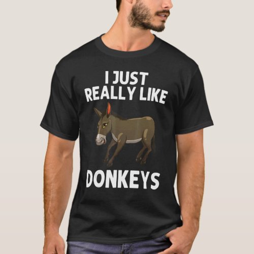 Cool Donkey For Men Women Mule Donkey  Safari Anim T_Shirt