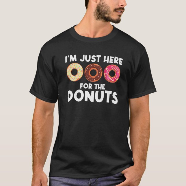 Cool Donut Art For Men Women Sugar Glazed Chocolat T-Shirt (Front)