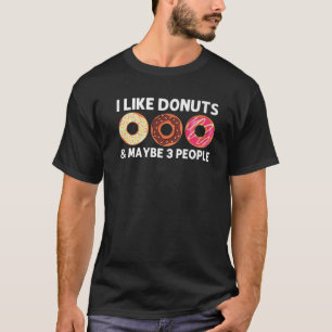 Cool Donut Art For Men Women Sugar Glazed Chocolat T-Shirt