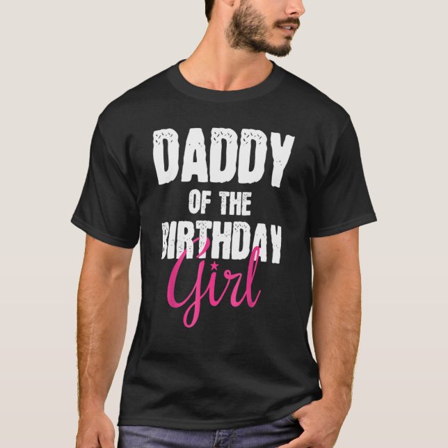 Cool Donut Dab Dad Of The Birthday Girl Birthday P T-Shirt (Front)
