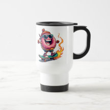 Cool Donut on Fire Mug