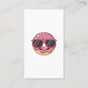 Cool Donut with Sunglasses Business Card