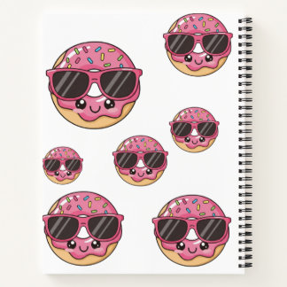 Cool Donut with Sunglasses Notebook