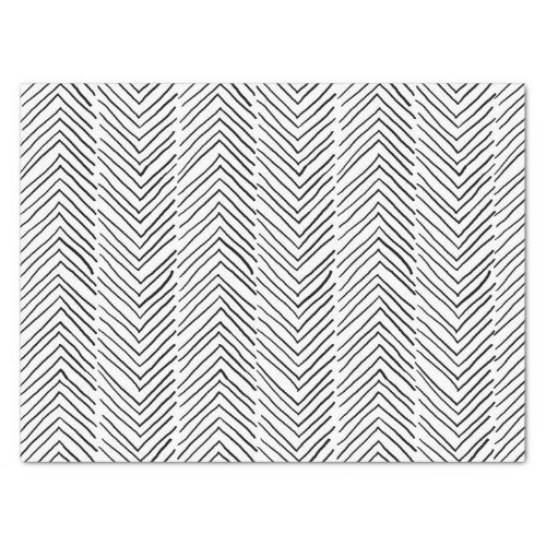 Cool Doodle Handmade Herringbone Boho Minimal   Tissue Paper