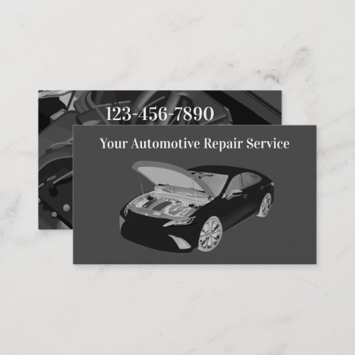 Cool Double Side Auto Mechanic Business Card