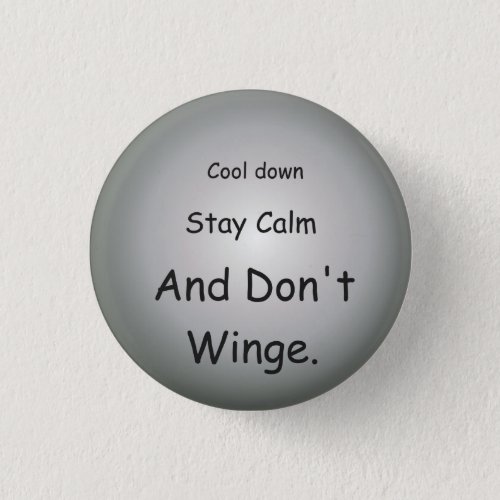 Cool Down Stay Calm  Positive Message Buttons