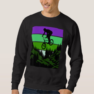 Cool DownHill Mountain Bike Design for Hardcore Cy Sweatshirt