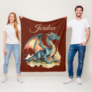 Cool Dragon Fleece Blanket
