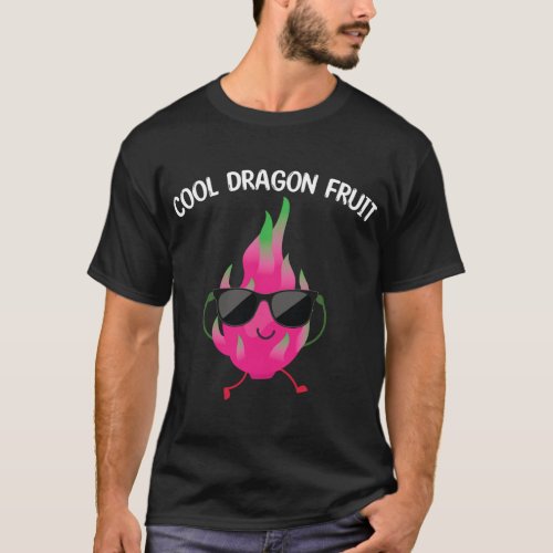 Cool Dragon Fruit With Sunglasses Apparel Tropical T_Shirt