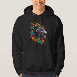Cool Dragon Headphone Music Art Christmas Birthday Hoodie