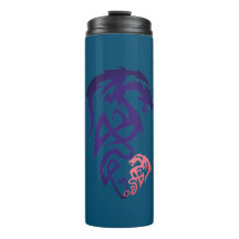 Cool Dragon Minimalist Unique Thermal Tumbler