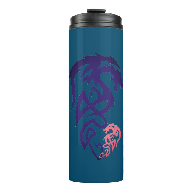 Cool Dragon Minimalist Unique Thermal Tumbler (Front)