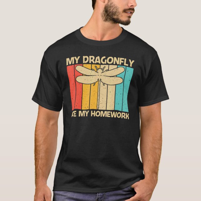 Cool Dragonfly For Kids Boys Entomology Insect T-Shirt (Front)