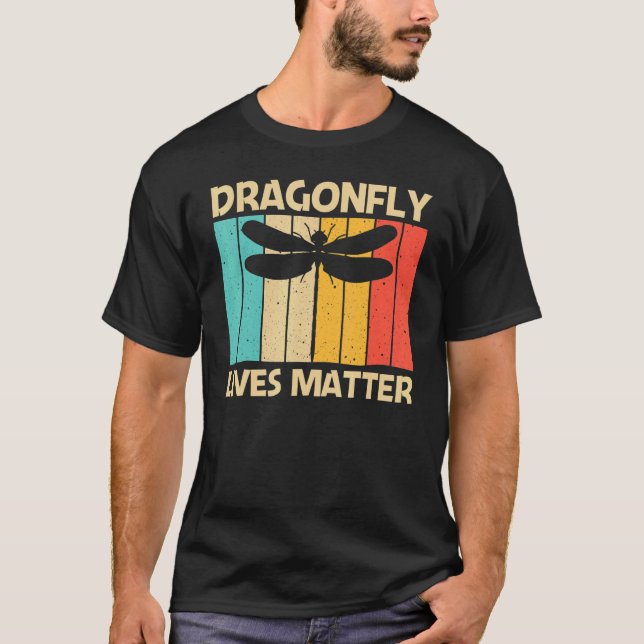 Cool Dragonfly For Men Women Critters Insect Drago T-Shirt (Front)
