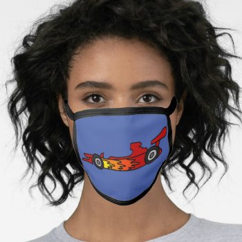 Cool Dragster Racing Car Face Mask by inspirationrocks at Zazzle
