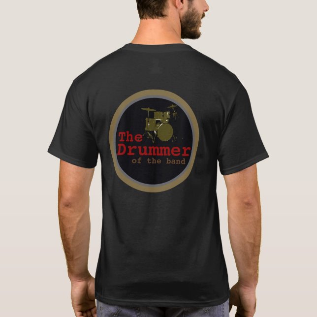 cool Drummer T-Shirt (Back)