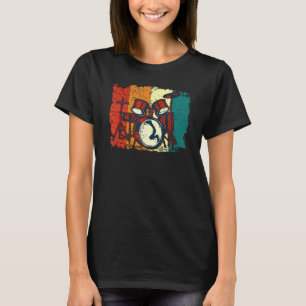 Cool Drumset of Drummer Retro Drumming Gifts Drumm T-Shirt