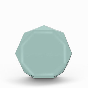 Cool Duck egg blue - add own text, image, design Acrylic Award