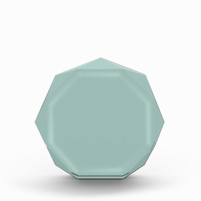 Cool Duck egg blue - add own text, image, design Acrylic Award (Front)