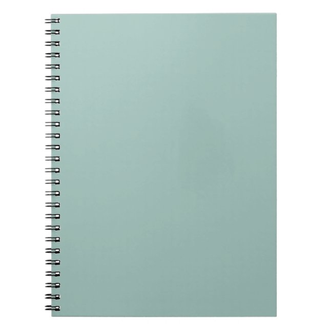 Cool Duck egg blue - add own text, image, design Notebook (Front)