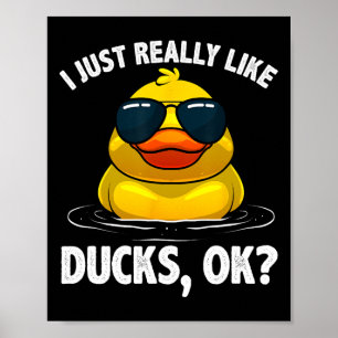 Cool Ducks For Men Women Duck Lovers Owner Duck Hu Poster