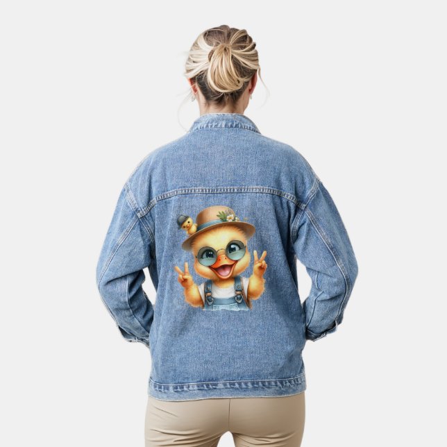 Cool ducky denim jacket (Model)