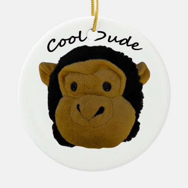 Cool Dude Ceramic Ornament (Front)