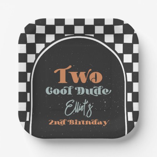 Cool Dude Check Party Plates