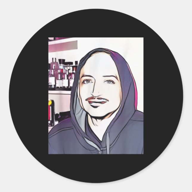 Cool Dude  Classic Round Sticker (Front)