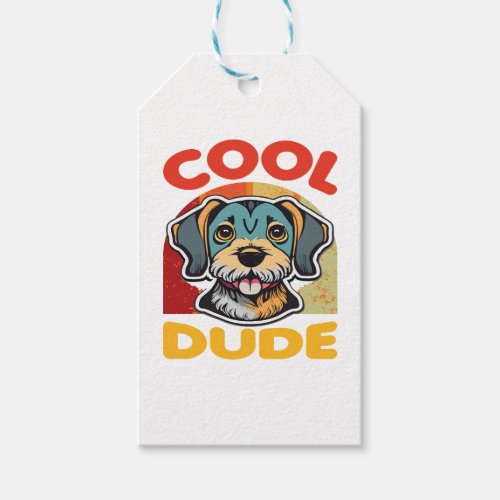 Cool Dude Dog Lover Gift Tags