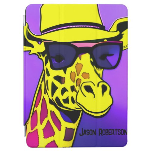 Cool Dude Giraffe in sunglasses Editable iPad Air Cover