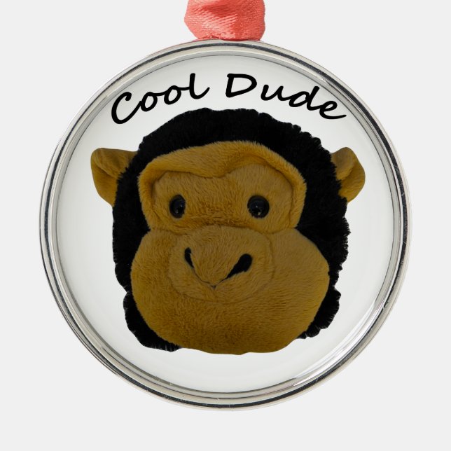 Cool Dude Metal Ornament (Front)