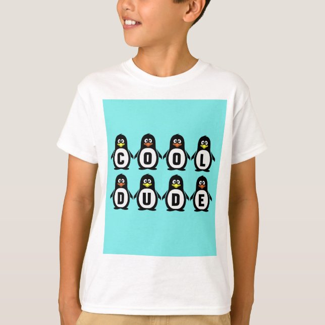 "Cool Dude" Penguins T-Shirt (Front)