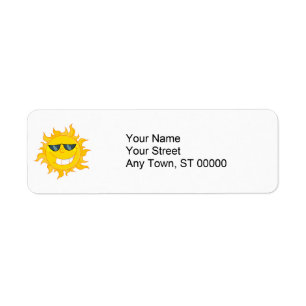 cool dude sun sunshine label