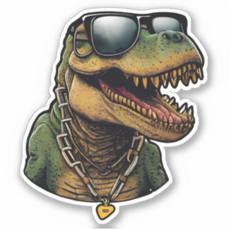 Cool Dude, Sunglasses T-Rex Sticker