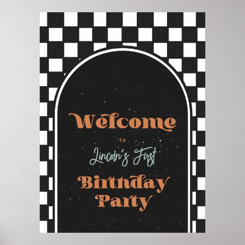 Cool Dude Welcome Poster  Skateboard Sign