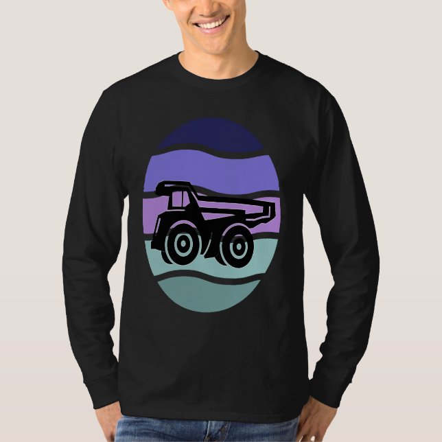Cool Dump Truck for Wheel Loader & Construction Ve T-Shirt (Front)