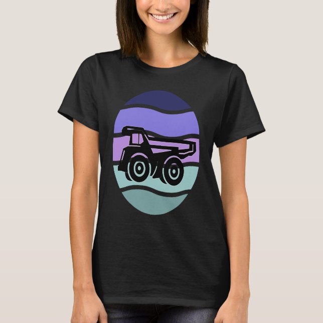 Cool Dump Truck for Wheel Loader & Construction Ve T-Shirt (Front)